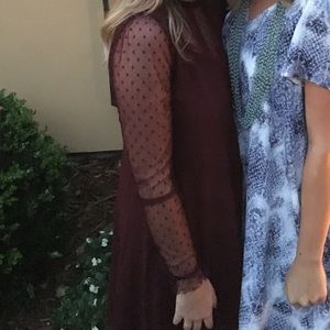 Free People Maroon Dress